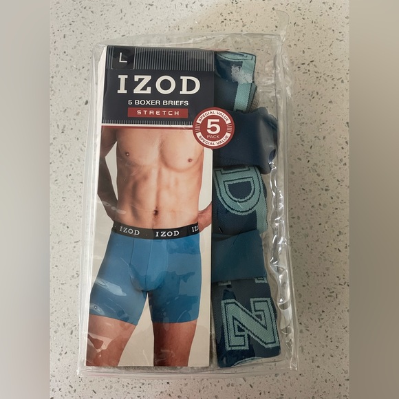 Izod Underwear & Socks Izod Men 5 Pack Stretch Gray Boxer Brief